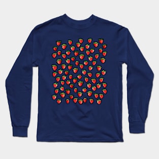 Strawberries Strawberry Cascade Long Sleeve T-Shirt